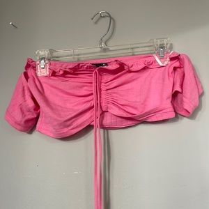 off the shoulder crop top